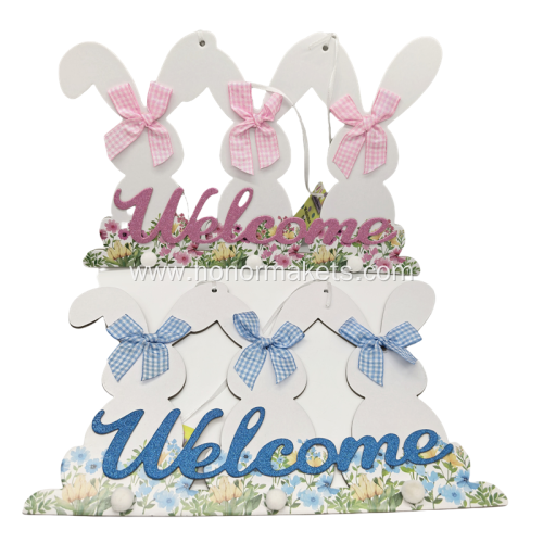 Easter bunny welcome signs